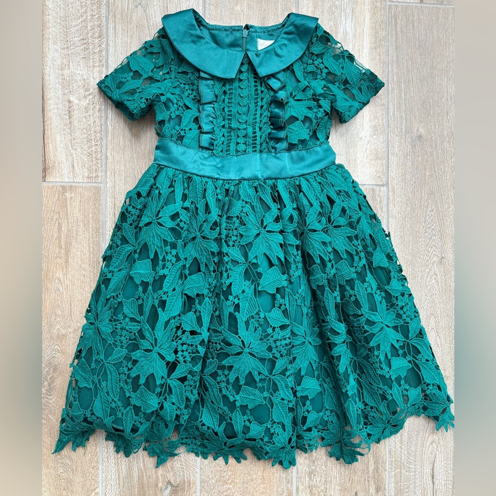 Trish Scully Emerald Evangelina Dress Size 5 - Picture 2 of 8